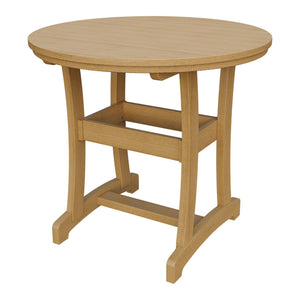 Amish Legacy 42" Round Outdoor Counter Table in Natural Teak