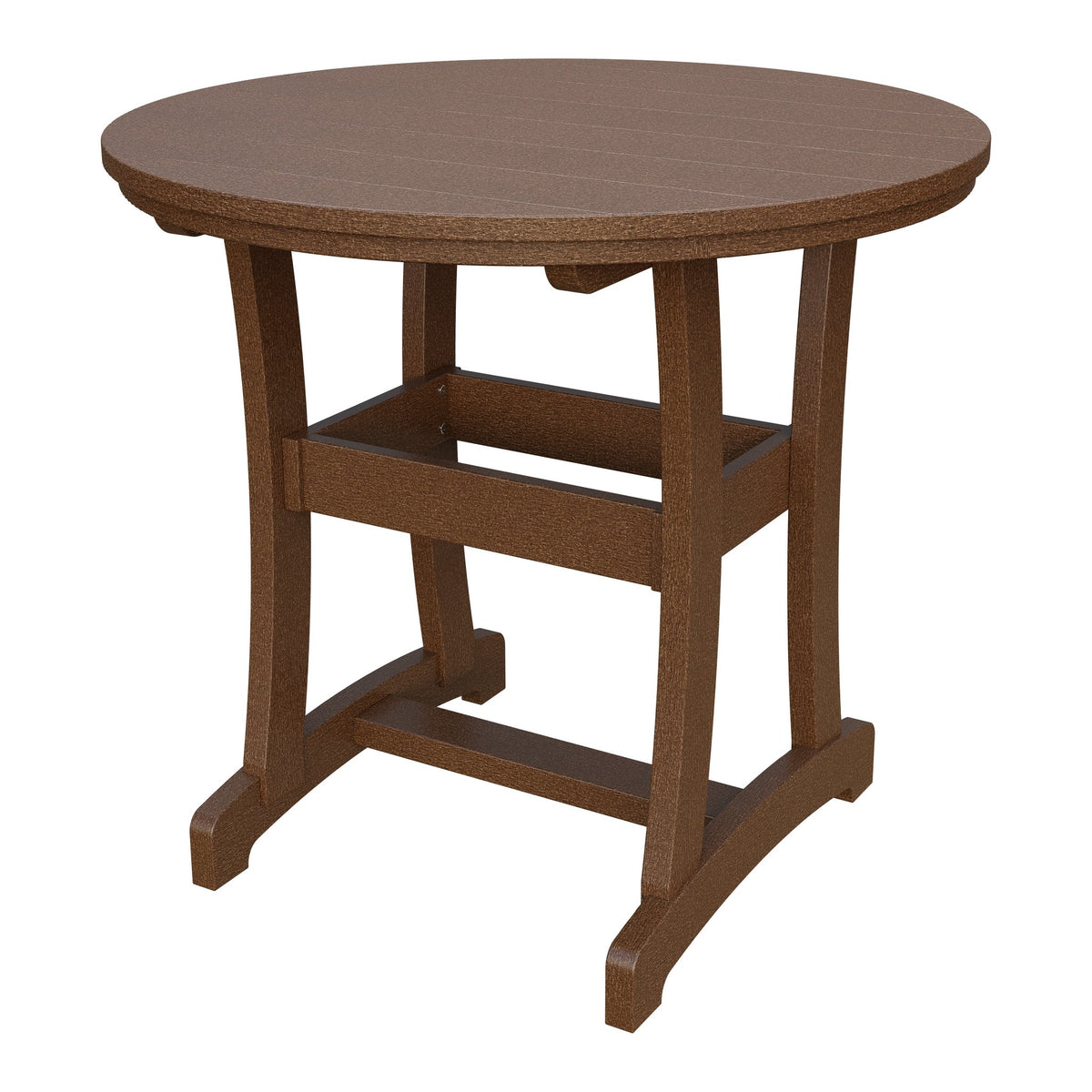 Amish Legacy 42" Round Outdoor Counter Table in Tudor Brown