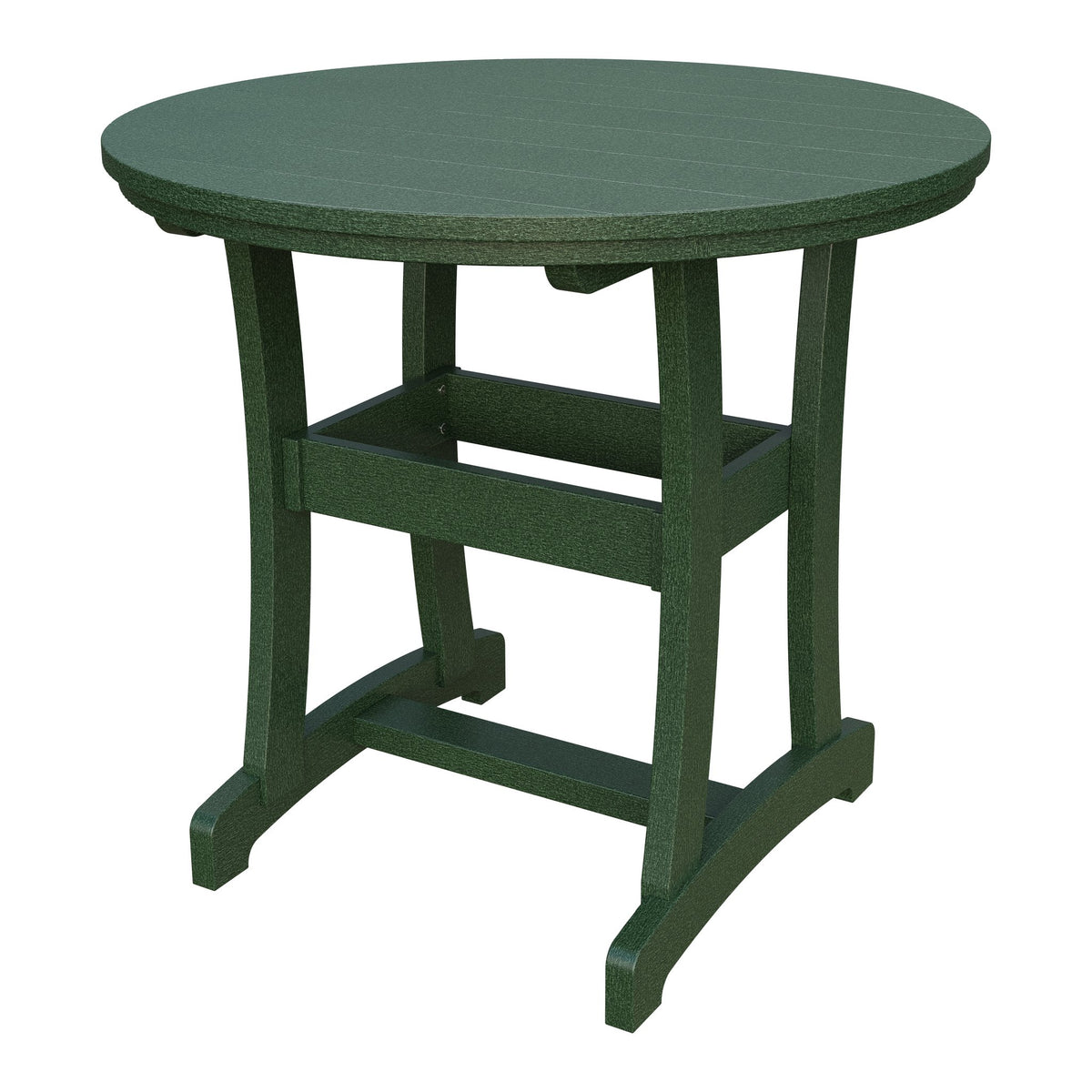Amish Legacy 42" Round Outdoor Counter Table in Turf Green