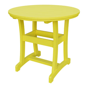 Amish Legacy 42" Round Outdoor Counter Table in Lemon Yellow