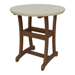 Amish Legacy 42" Round Outdoor Bar Table in Birchwood & Tudor Brown