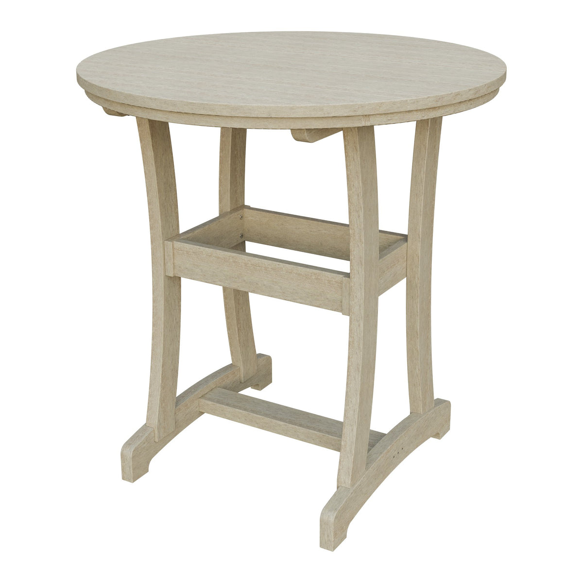 Amish Legacy 42" Round Outdoor Bar Table in Birchwood