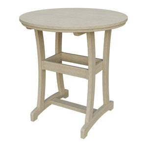 Amish Legacy 42" Round Outdoor Bar Table in Birchwood