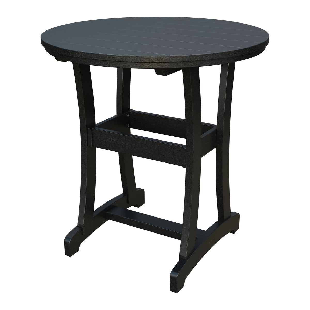 Amish Legacy 42" Round Outdoor Bar Table in Black