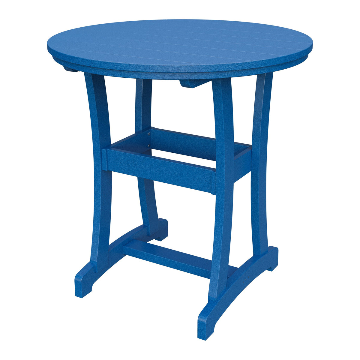 Amish Legacy 42" Round Outdoor Bar Table in Blue