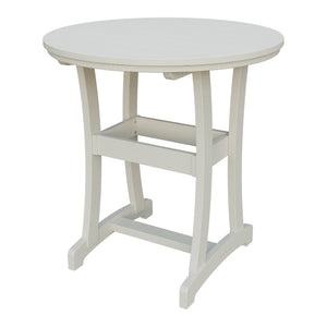 Amish Legacy 42" Round Outdoor Bar Table in Ivory