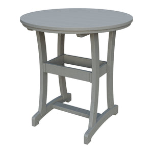 Amish Legacy 42" Round Outdoor Bar Table in Light Gray