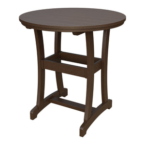 Amish Legacy 42" Round Outdoor Bar Table in Milwaukee Brown