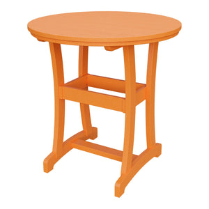 Amish Legacy 42" Round Outdoor Bar Table in Bright Orange