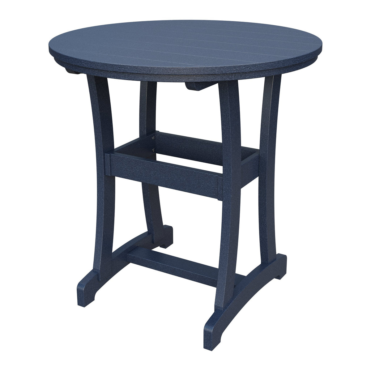 Amish Legacy 42" Round Outdoor Bar Table in Patriot Blue