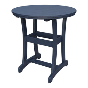 Amish Legacy 42" Round Outdoor Bar Table in Patriot Blue