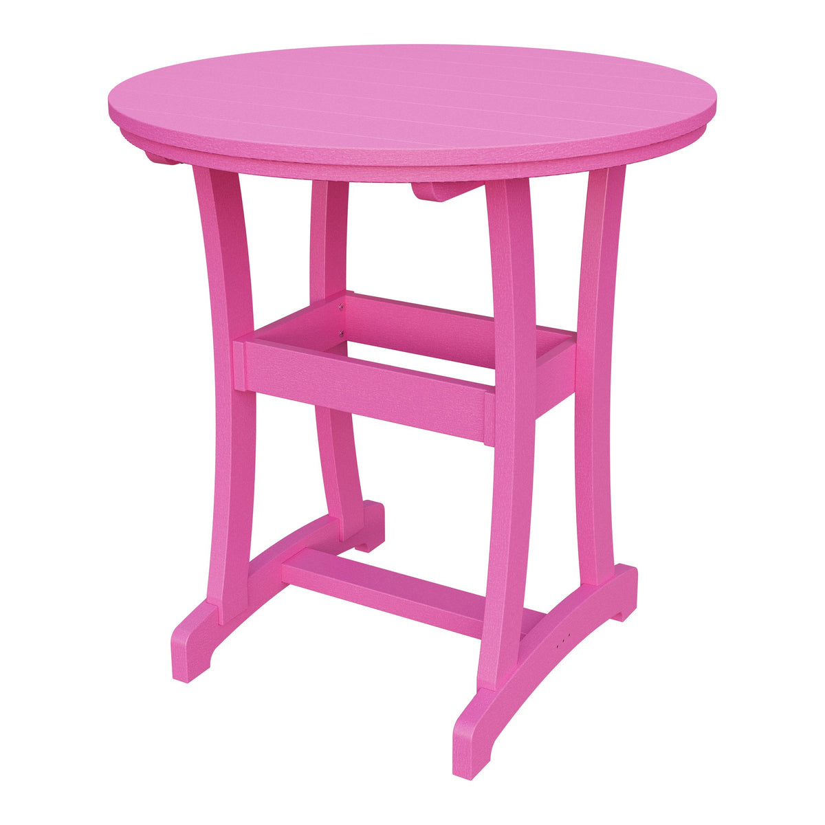 Amish Legacy 42" Round Outdoor Bar Table in Pink