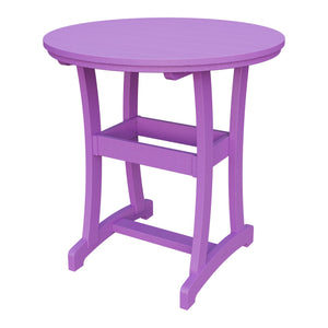Amish Legacy 42" Round Outdoor Bar Table in Bright Purple