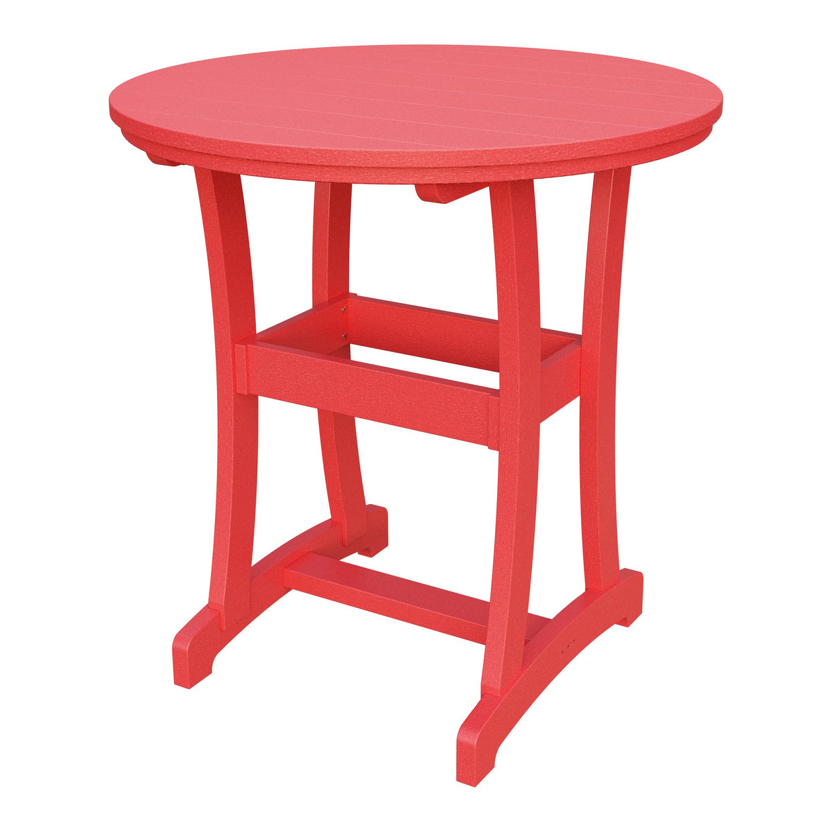 Amish Legacy 42" Round Outdoor Bar Table in Red
