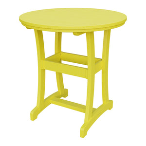 Amish Legacy 42" Round Outdoor Bar Table in Lemon Yellow