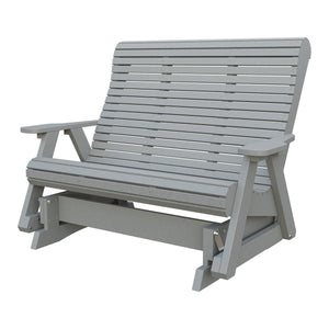 Amish 4' Rollback Poly Glider in Light Gray