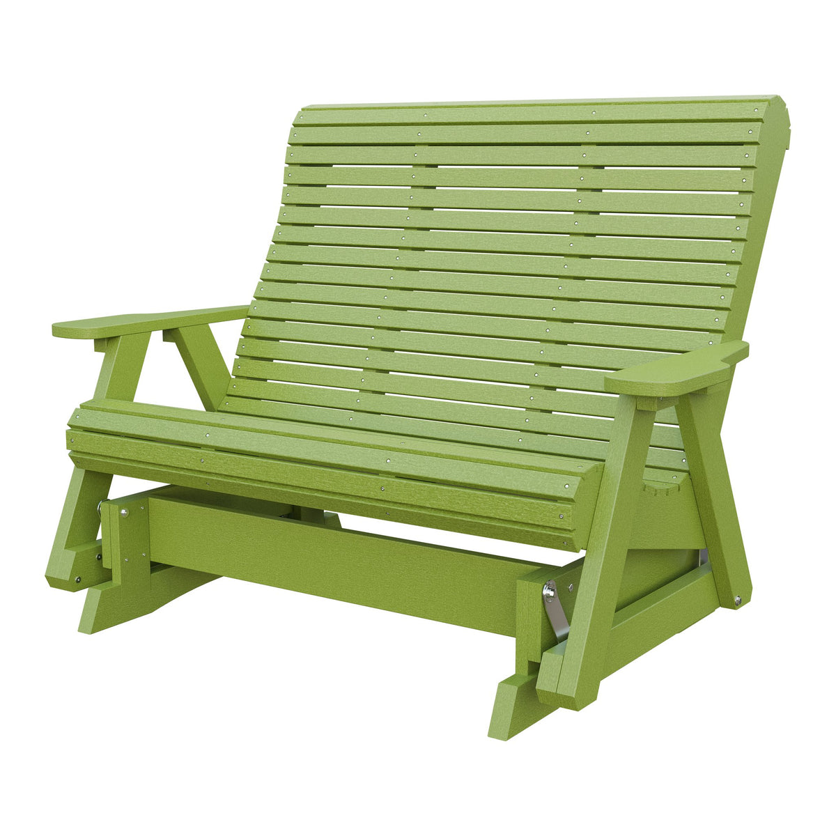 Amish 4' Rollback Poly Glider in Tropical Lime Green