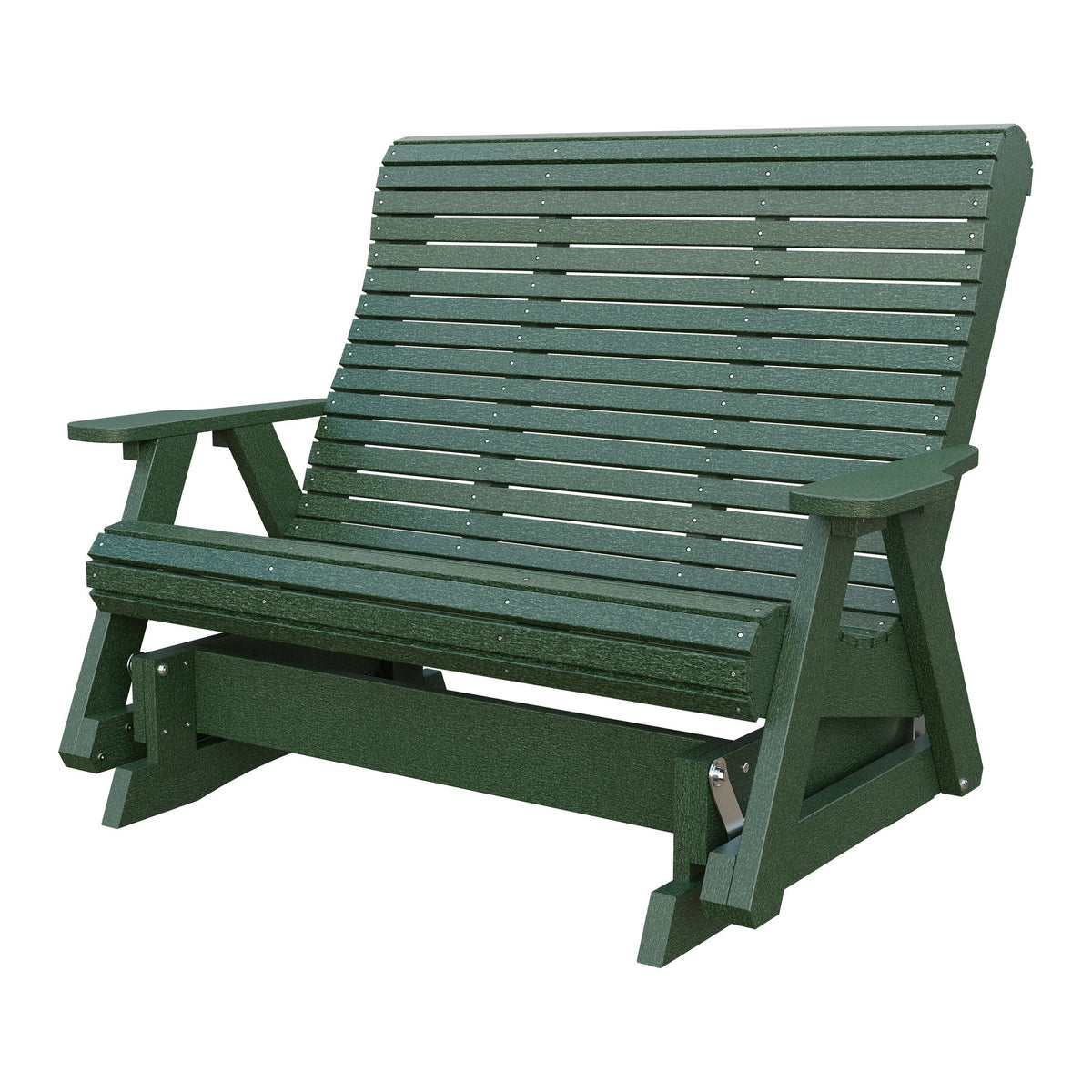 Amish 4' Rollback Poly Glider in Turf Green