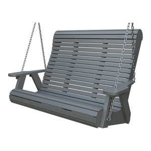 Amish 4' Rollback Poly Hanging Swing in Gray