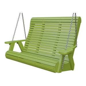 Amish 4' Rollback Poly Hanging Swing in Tropical Lime Green