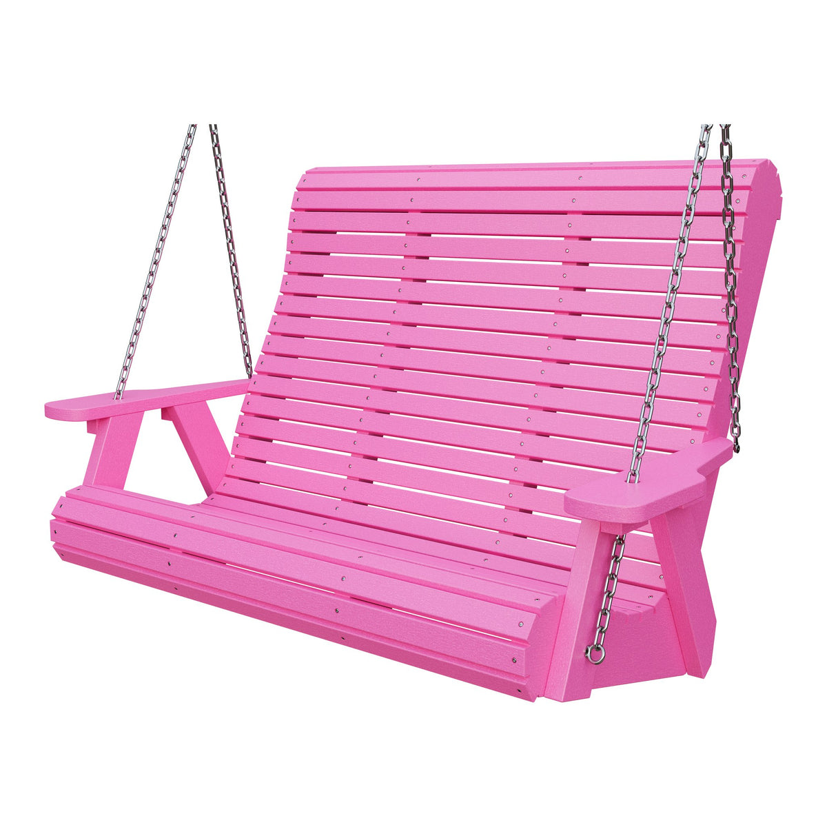Amish 4' Rollback Poly Hanging Swing in Pink