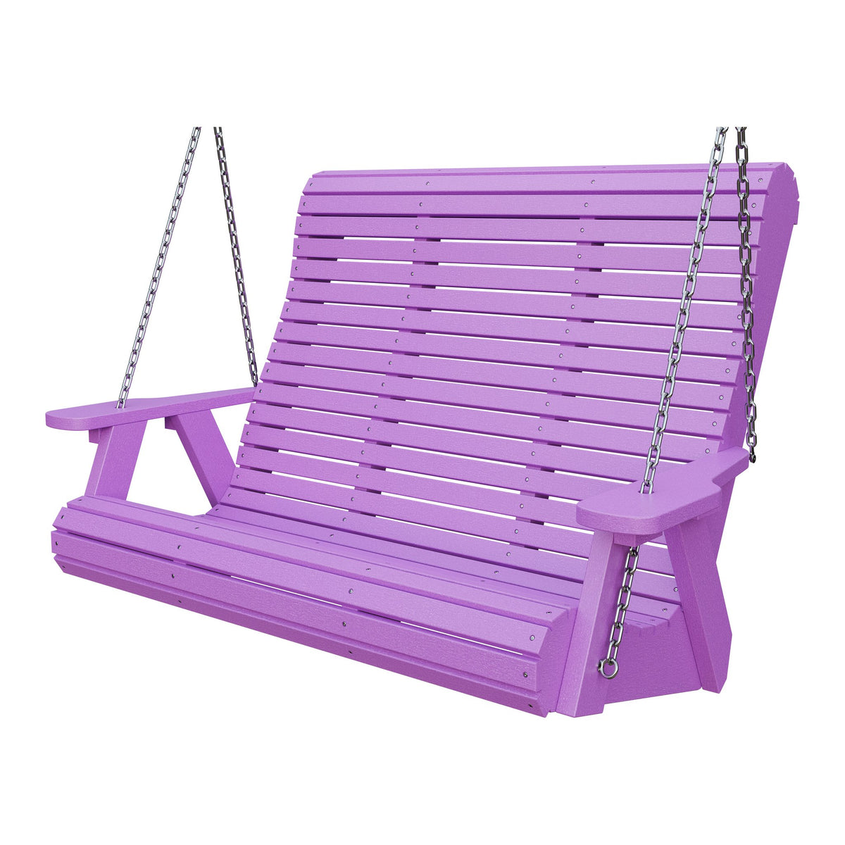 Amish 4' Rollback Poly Hanging Swing in Bright Purple