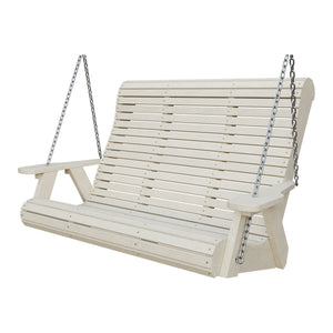 Amish 4' Rollback Poly Hanging Swing in Seashell