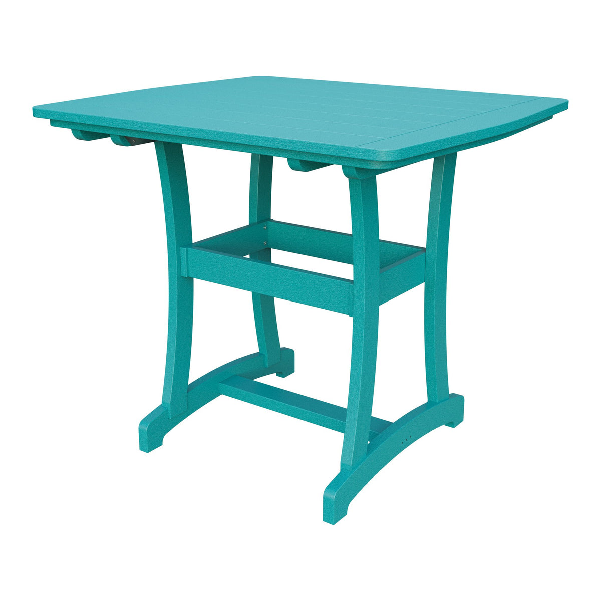 Amish Legacy 4' x 4' Outdoor Bar Table in Aruba Blue