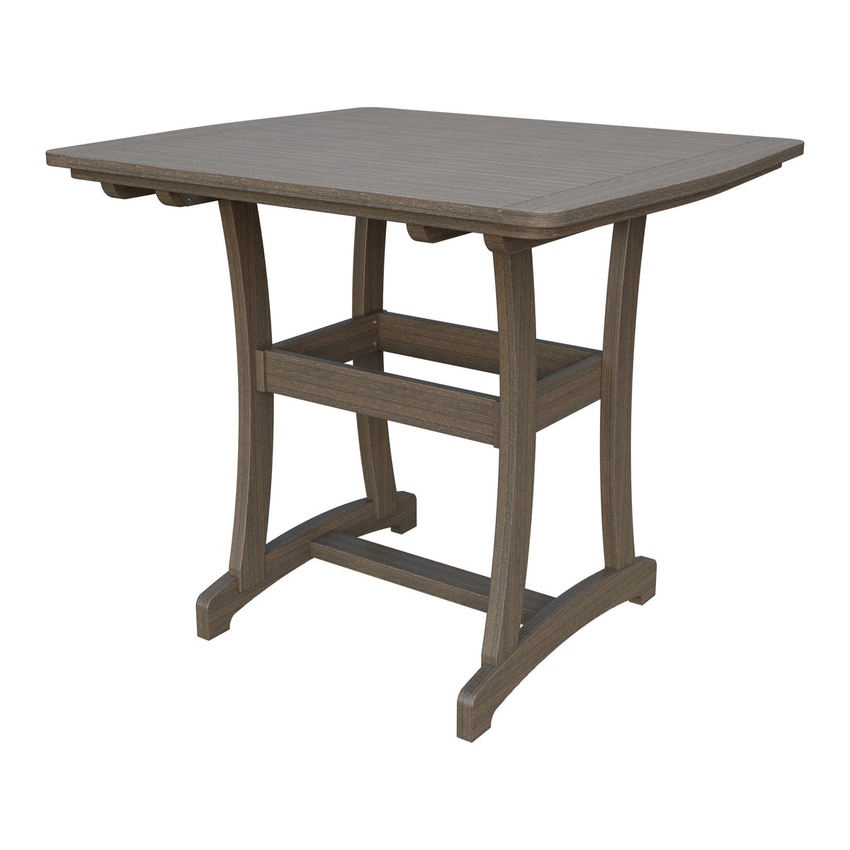 Amish Legacy 4' x 4' Outdoor Bar Table in Brazilian Walnut