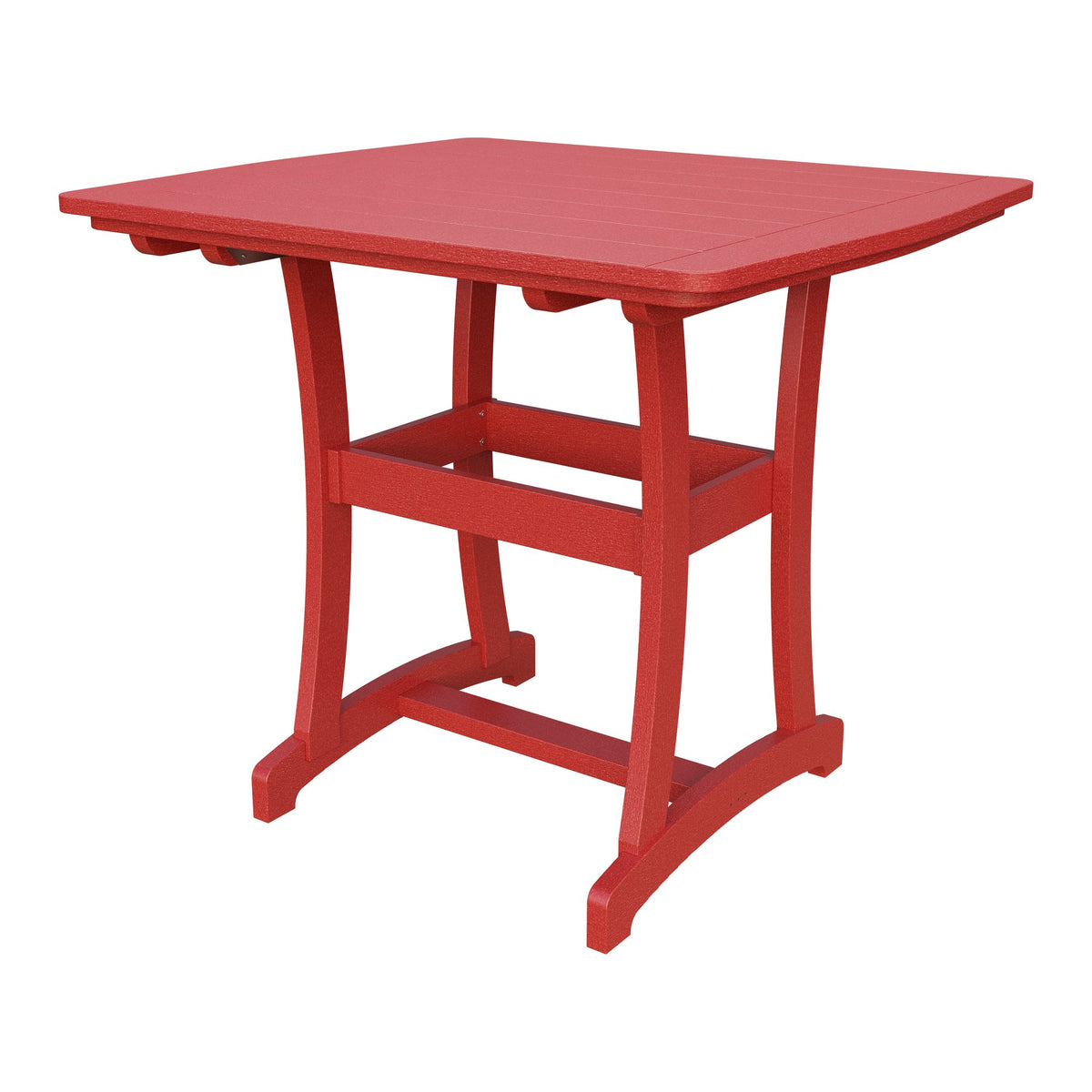 Amish Legacy 4' x 4' Outdoor Bar Table in Cardinal Red
