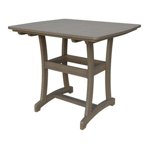 Amish Legacy 4' x 4' Outdoor Bar Table in Coastal Gray