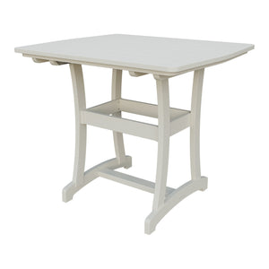 Amish Legacy 4' x 4' Outdoor Bar Table in Ivory