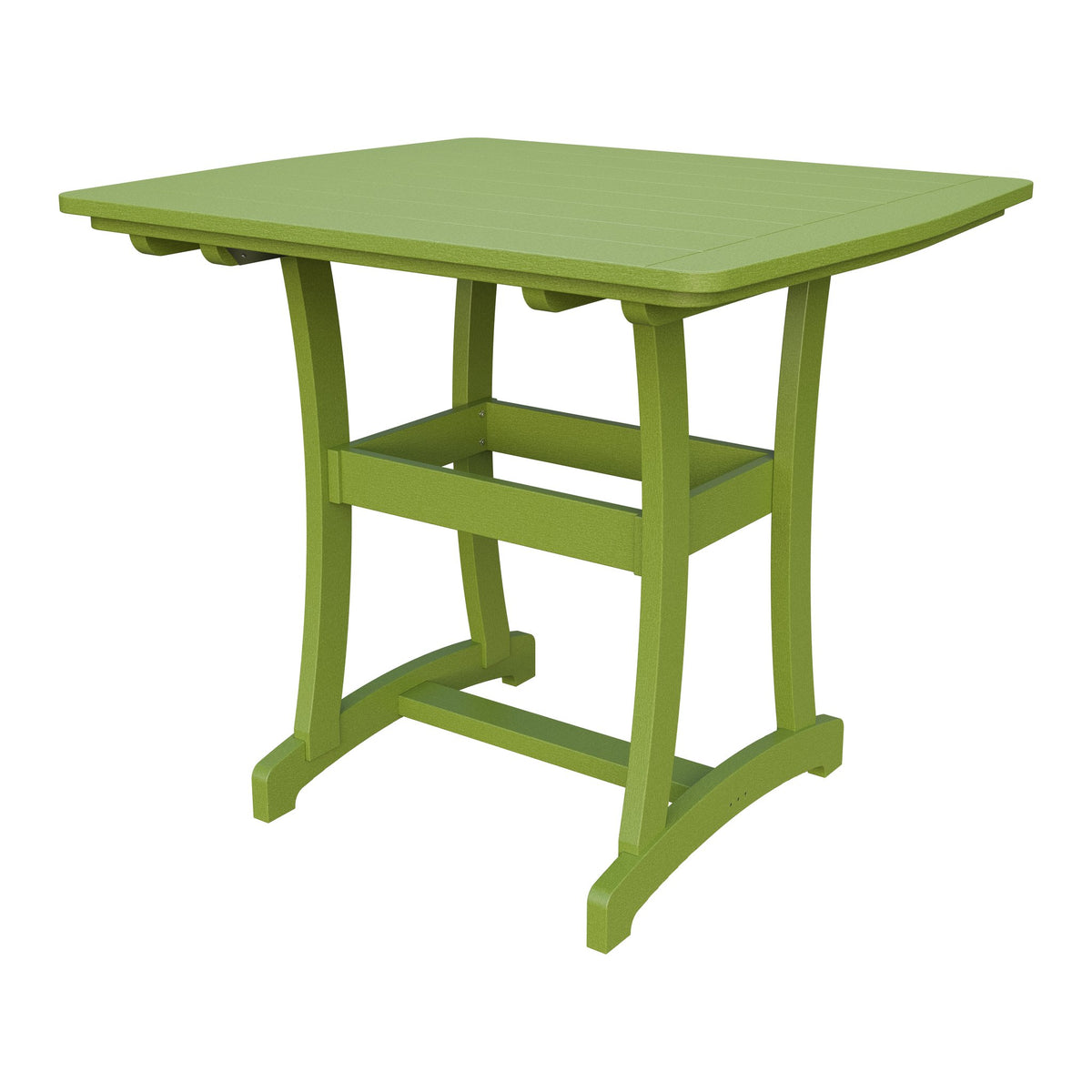 Amish Legacy 4' x 4' Outdoor Bar Table in Tropical Lime Green