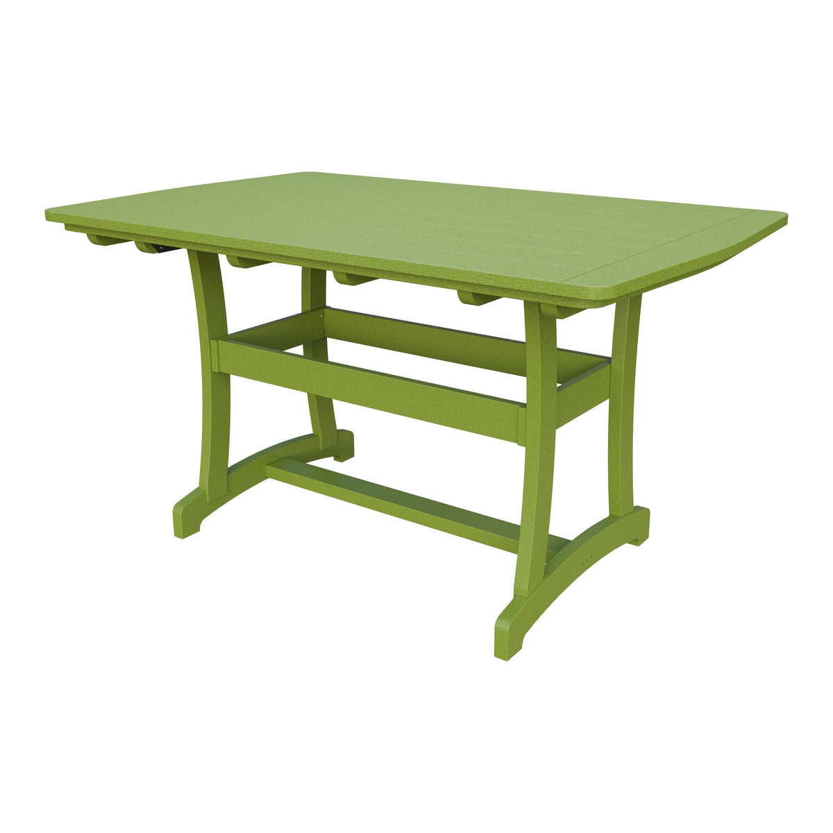 Amish Legacy 4' x 6' Outdoor Counter Table in Tropical Lime Green