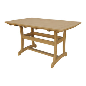 Amish Legacy 4' x 6' Outdoor Counter Table in Natural Teak