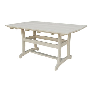 Amish Legacy 4' x 6' Outdoor Counter Table in Seashell