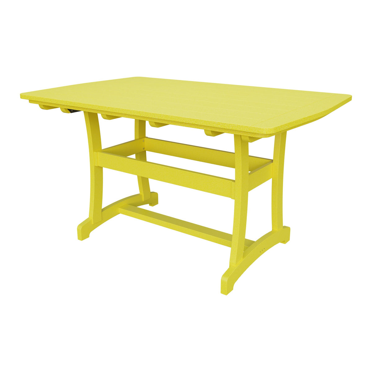 Amish Legacy 4' x 6' Outdoor Counter Table in Lemon Yellow