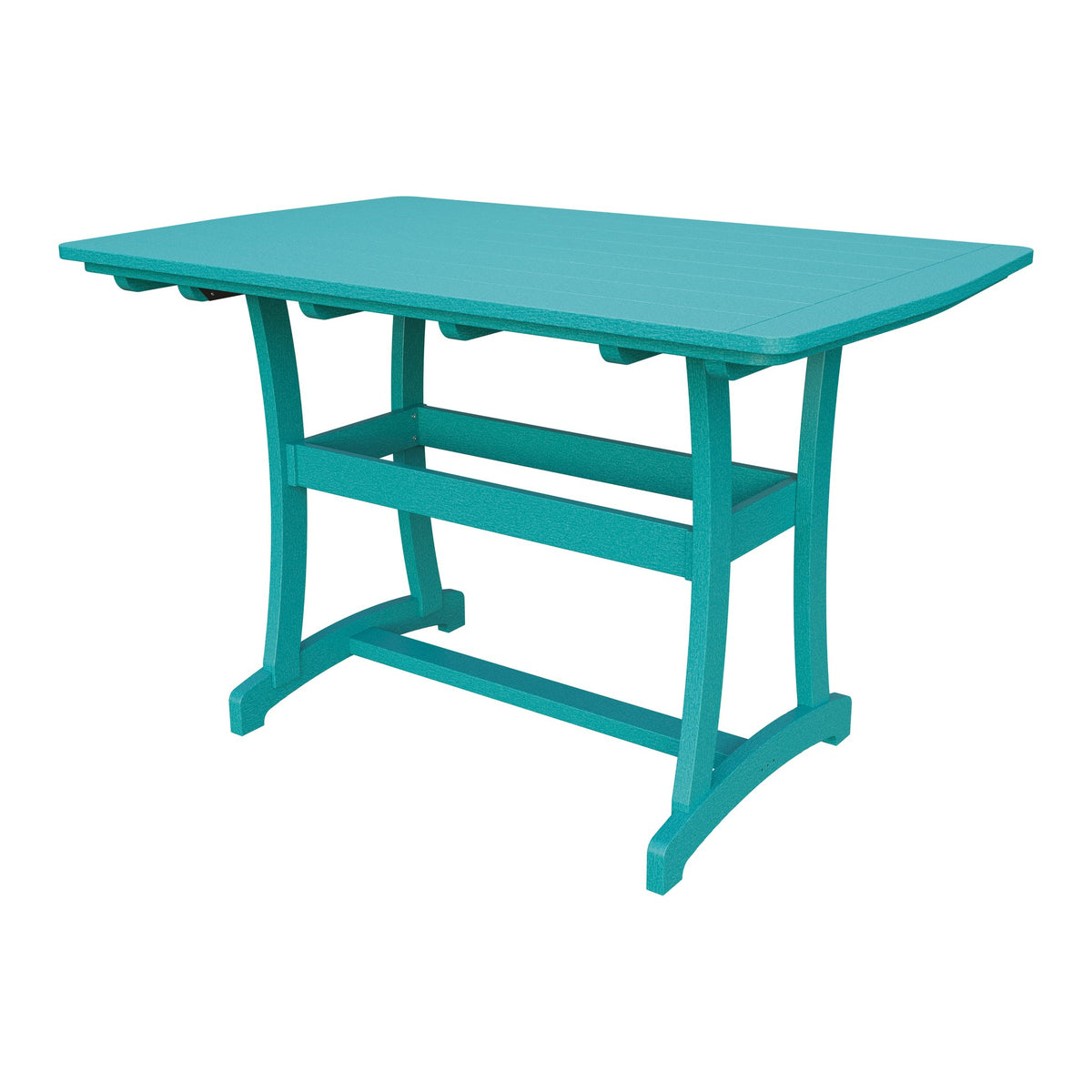 Amish Legacy 4' x 6' Outdoor Bar Table in Aruba Blue