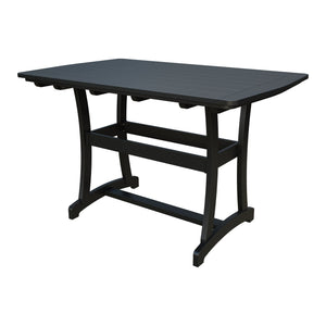 Amish Legacy 4' x 6' Outdoor Bar Table in Black