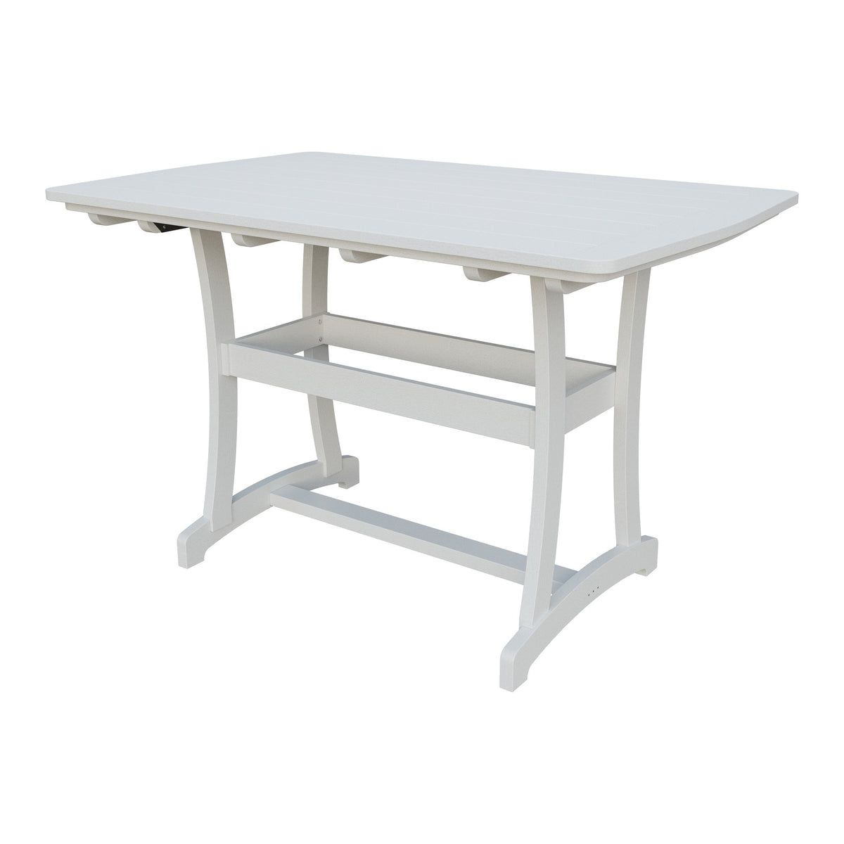 Amish Legacy 4' x 6' Outdoor Bar Table in Bright White