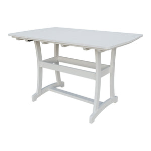 Amish Legacy 4' x 6' Outdoor Bar Table in Bright White