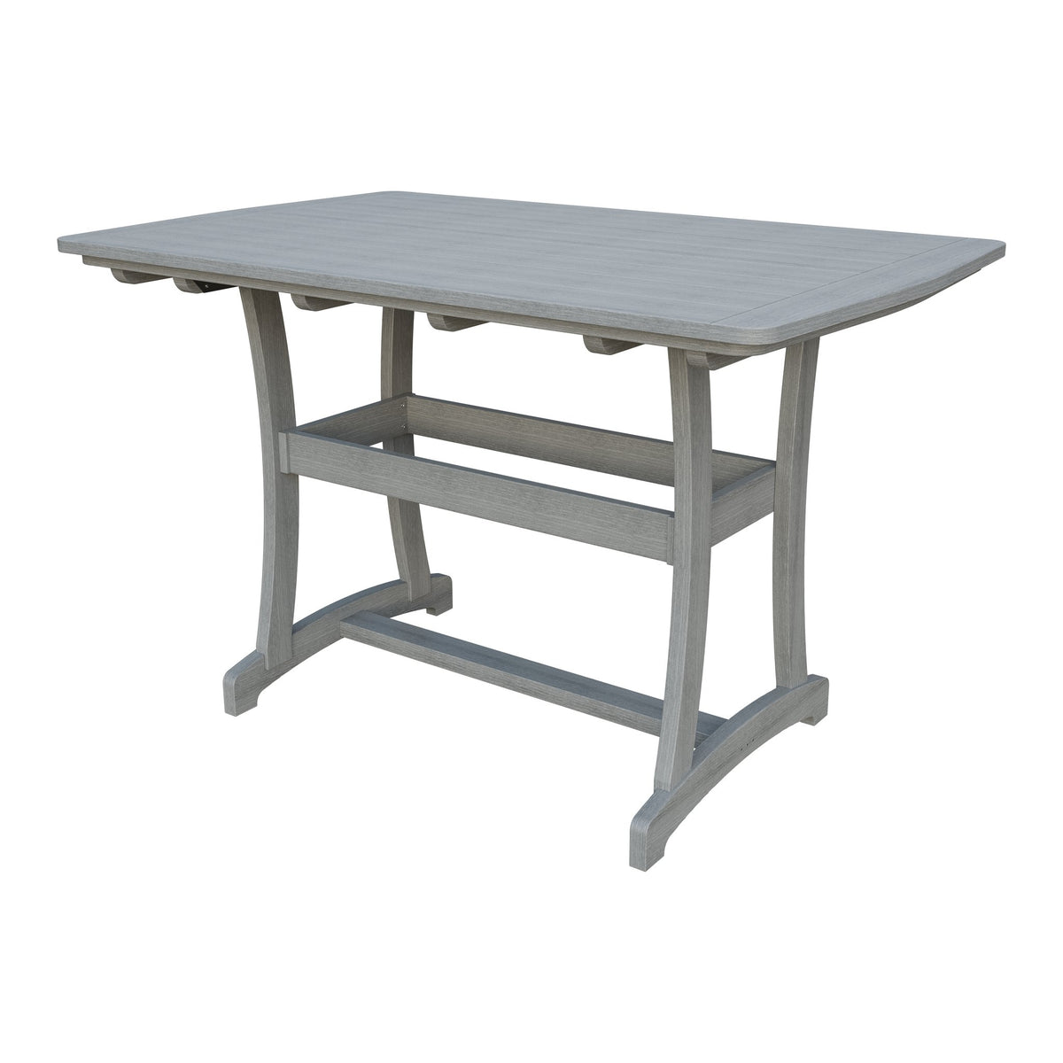 Amish Legacy 4' x 6' Outdoor Bar Table in Driftwood Gray