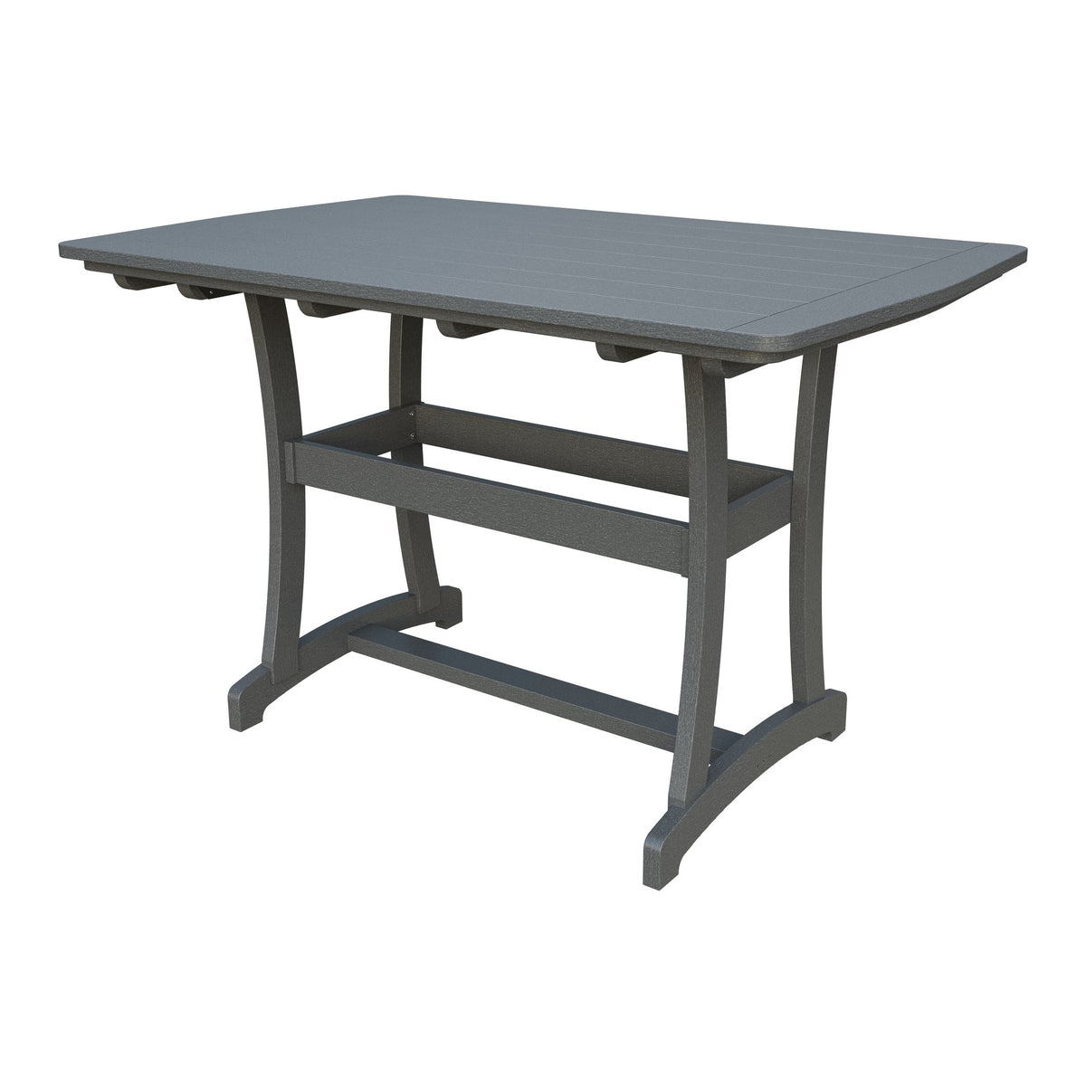 Amish Legacy 4' x 6' Outdoor Bar Table in Gray
