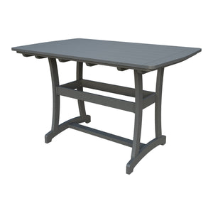 Amish Legacy 4' x 6' Outdoor Bar Table in Gray