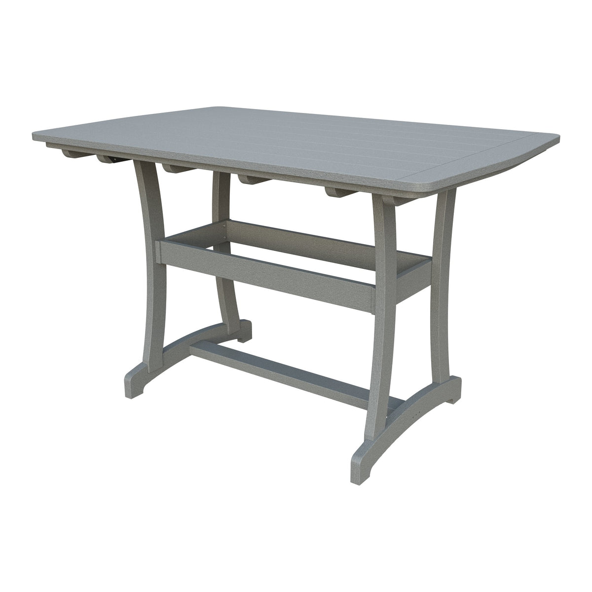 Amish Legacy 4' x 6' Outdoor Bar Table in Light Gray