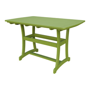 Amish Legacy 4' x 6' Outdoor Bar Table in Tropical Lime Green