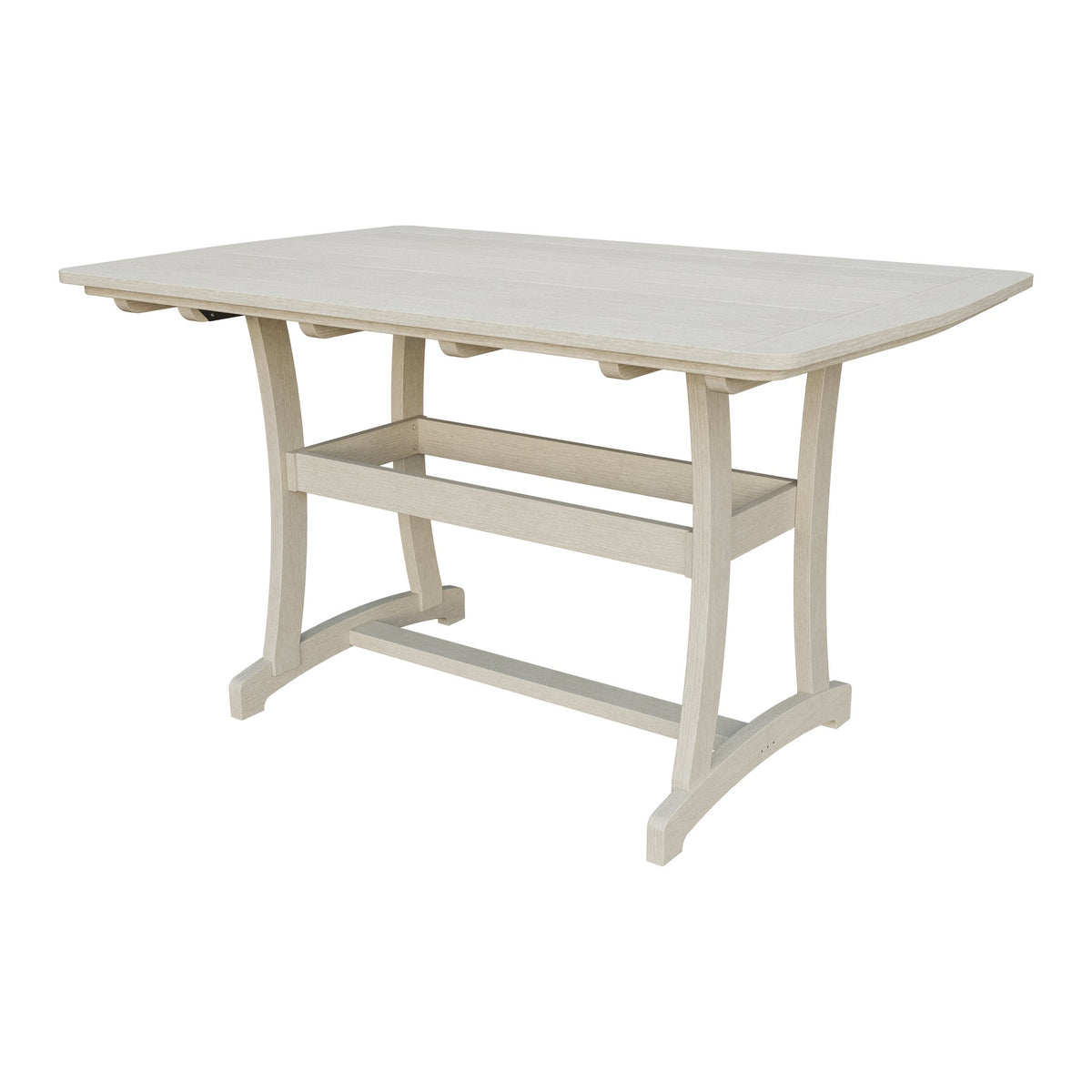 Amish Legacy 4' x 6' Outdoor Bar Table in Seashell