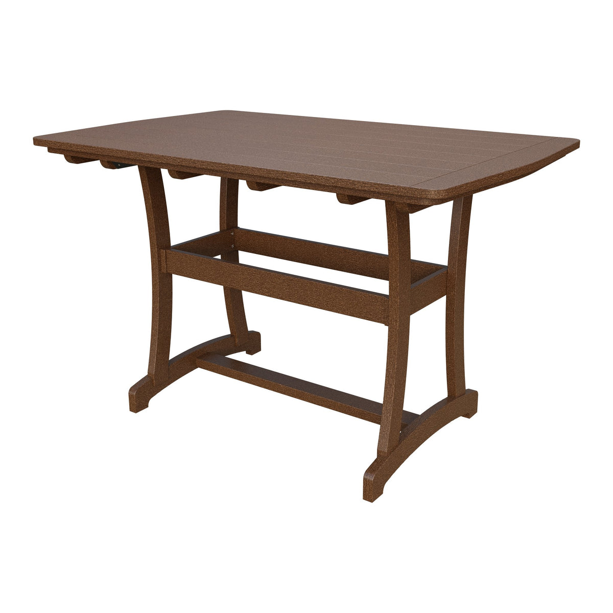 Amish Legacy 4' x 6' Outdoor Bar Table in Tudor Brown