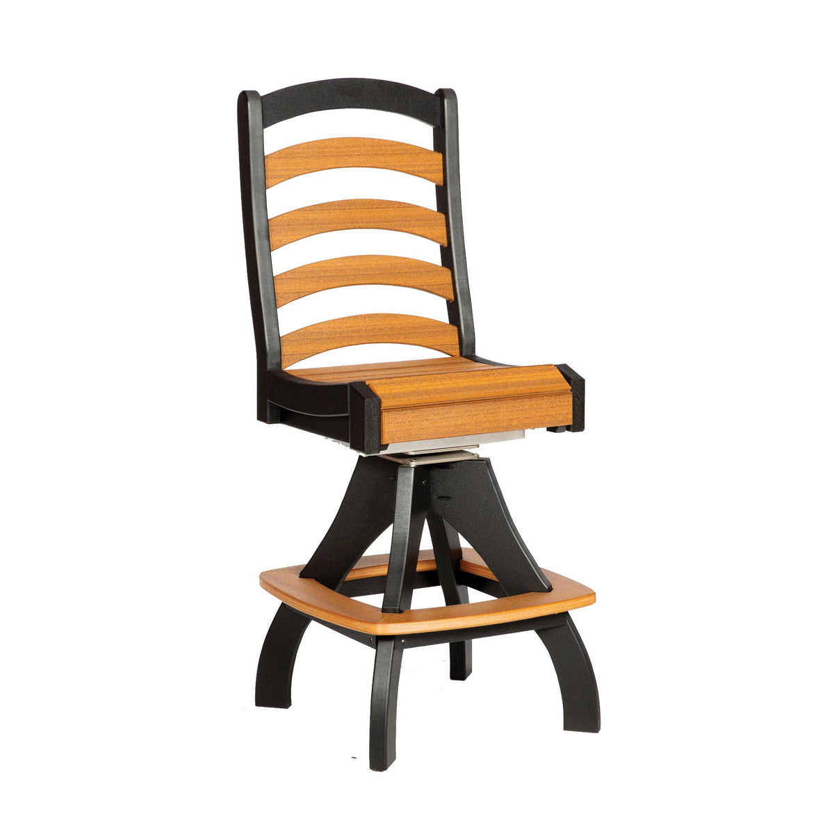 Amish Nashau Poly Patio Swivel Bar Chair
