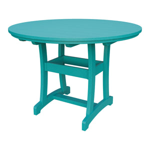 Amish Legacy 54" Round Outdoor Counter Table in Aruba Blue